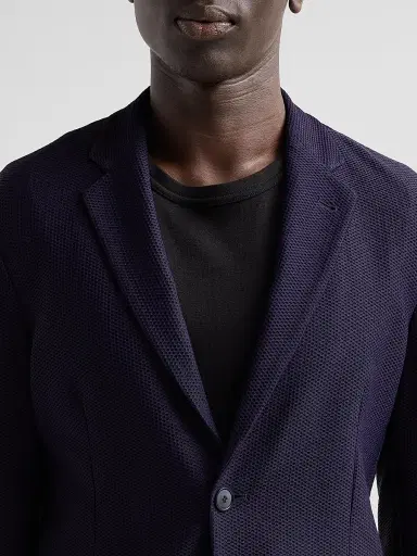 Giorgio Armani Men's Rice Stitch Two-Button Jacket - Mosto | Thumbnail 5