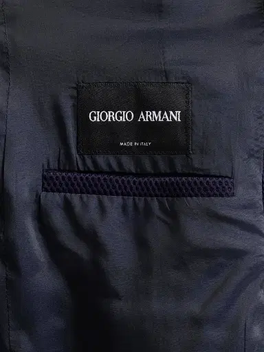Giorgio Armani Men's Rice Stitch Two-Button Jacket - Mosto | Thumbnail 6