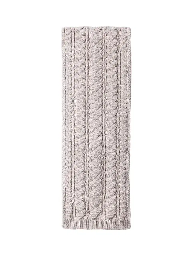 Prada Women's Wool Scarf - Beige Khaki