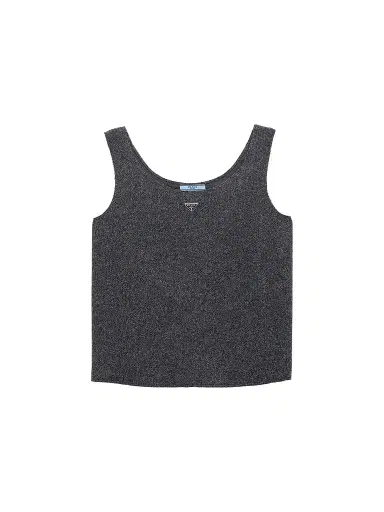 Prada Women's Shetland Wool Top - Grey - Size 6 | Thumbnail 1 Prada Women's Shetland Wool Top - Grey - Size 6 | Thumbnail 1