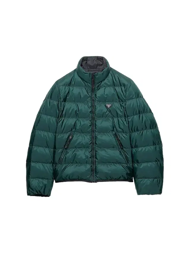 Men's Medium-Weight Re-Nylon Down Jacket - Green