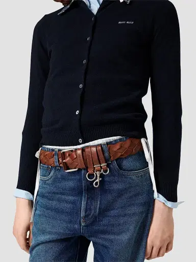 Miu Miu Women's Cashmere Cardigan | Thumbnail 4 Miu Miu Women's Cashmere Cardigan | Thumbnail 4