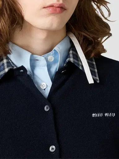 Miu Miu Women's Cashmere Cardigan | Thumbnail 5 Miu Miu Women's Cashmere Cardigan | Thumbnail 5