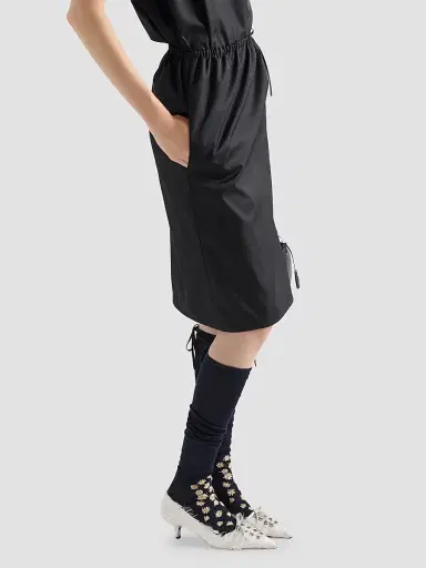 Prada Women's Nylon Pencil Skirt - Black - Size 4 | Thumbnail 3