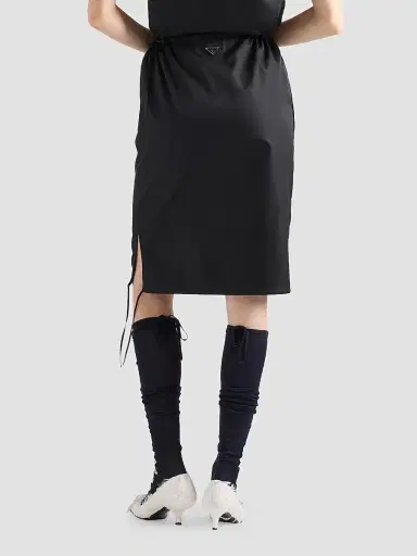 Prada Women's Nylon Pencil Skirt - Black - Size 4 | Thumbnail 4