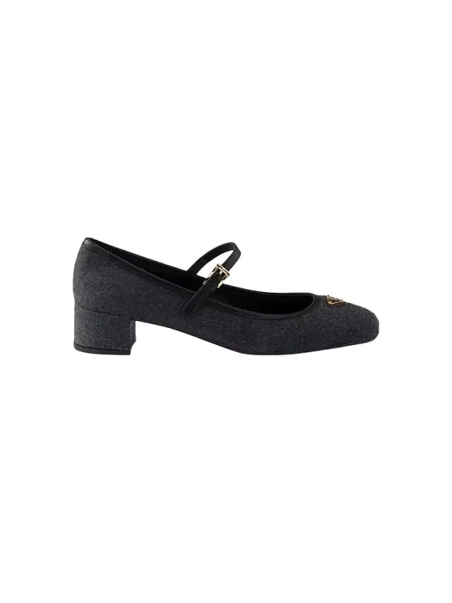 Prada Women's Fabric Pumps - Grey