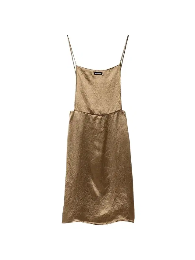 Women's Satin Dress - Brown - Size 4