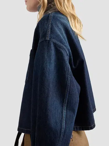 Prada Women's Denim Shirt - Blue - Size 2 | Thumbnail 4 Prada Women's Denim Shirt - Blue - Size 2 | Thumbnail 4
