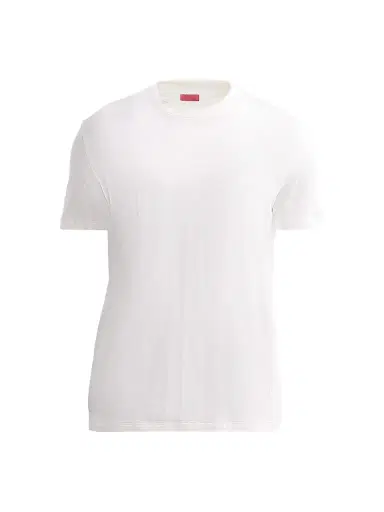 Isaia Men's Pelleovo Silk-Cotton Crewneck T-Shirt - Open White | Thumbnail 1