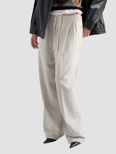 Prada Women's Cotton Fleece Pants - Grey | Thumbnail 4