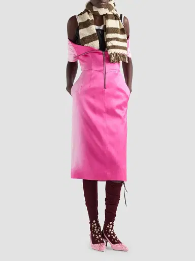 Prada Women's Washed Duchesse Dress | Thumbnail 2 Prada Women's Washed Duchesse Dress | Thumbnail 2