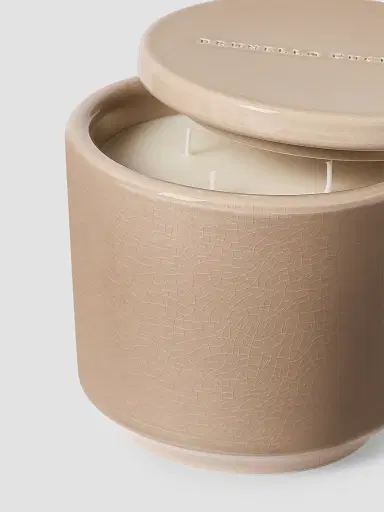Brunello Cucinelli Maxi Scented Candle in Craquelé Ceramic Vessel with Lid | Thumbnail 3 Brunello Cucinelli Maxi Scented Candle in Craquelé Ceramic Vessel with Lid | Thumbnail 3