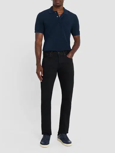 TOM FORD Men's Slim-Fit Pique Polo Shirt - Navy | Thumbnail 2