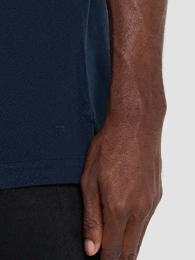 TOM FORD Men's Slim-Fit Pique Polo Shirt - Navy | Thumbnail 5