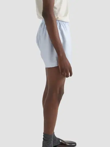 Prada Men's Silk Boxer Shorts - Blue | Thumbnail 3