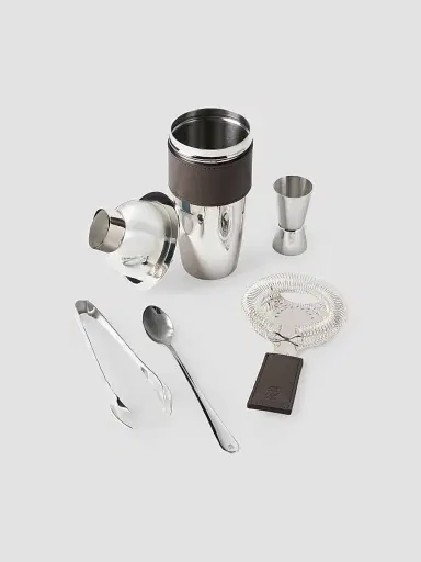 Brunello Cucinelli Silver Plated Steel Cocktail Set - Cigar | Thumbnail 2 Brunello Cucinelli Silver Plated Steel Cocktail Set - Cigar | Thumbnail 2