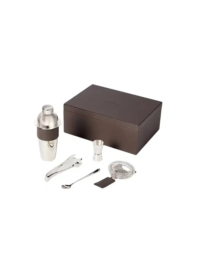 Brunello Cucinelli Silver Plated Steel Cocktail Set - Cigar