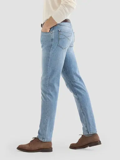 Brunello Cucinelli Men's Comfort Cotton Denim Leisure Fit Five-Pocket Jeans - Light Denim | Thumbnail 5