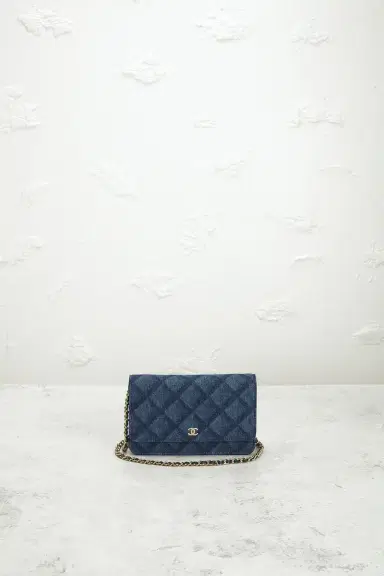 Chanel Chanel Denim Printed Wallet On Chain | Thumbnail 2 Chanel Chanel Denim Printed Wallet On Chain | Thumbnail 2
