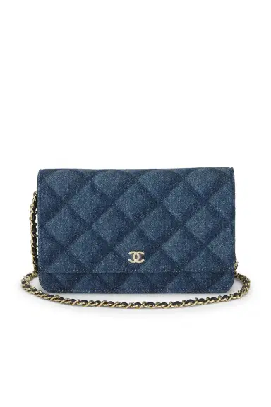 Chanel Chanel Denim Printed Wallet On Chain | Thumbnail 1 Chanel Chanel Denim Printed Wallet On Chain | Thumbnail 1