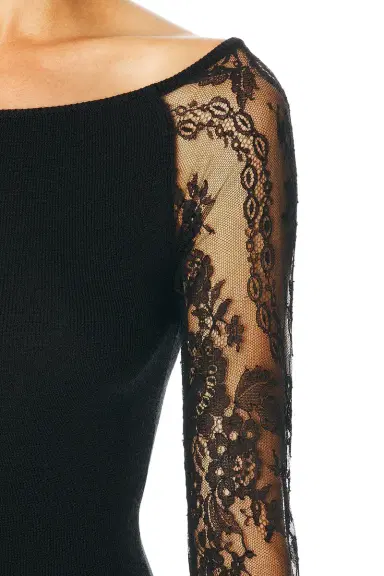 Valentino Wool Viscose Midi Dress | Thumbnail 4