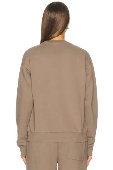 Sporty & Rich H&W Crest Embroidered Crewneck Sweatshirt | Thumbnail 3