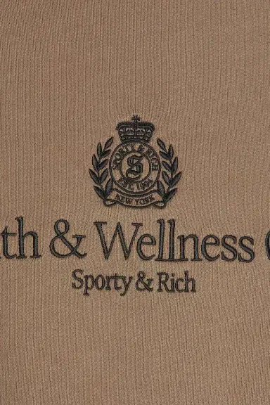 Sporty & Rich H&W Crest Embroidered Crewneck Sweatshirt | Thumbnail 5