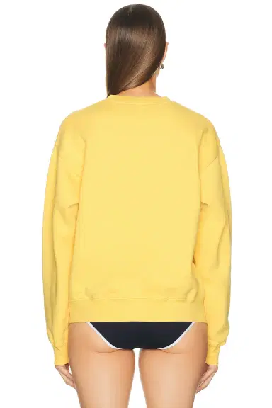 Sporty & Rich Title Embroidered Crewneck Sweatshirt | Thumbnail 3