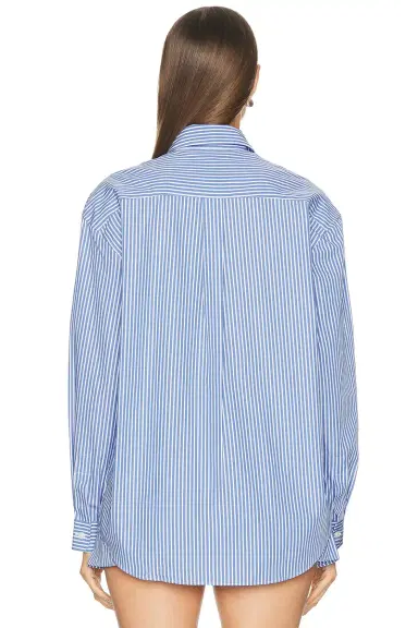Sporty & Rich NY Crest Oversized Shirt | Thumbnail 3 Sporty & Rich NY Crest Oversized Shirt | Thumbnail 3
