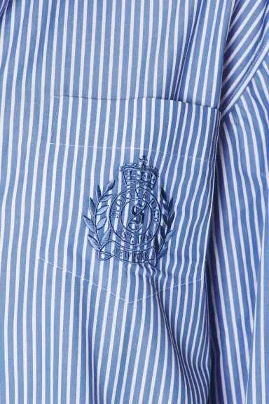 Sporty & Rich NY Crest Oversized Shirt | Thumbnail 5 Sporty & Rich NY Crest Oversized Shirt | Thumbnail 5