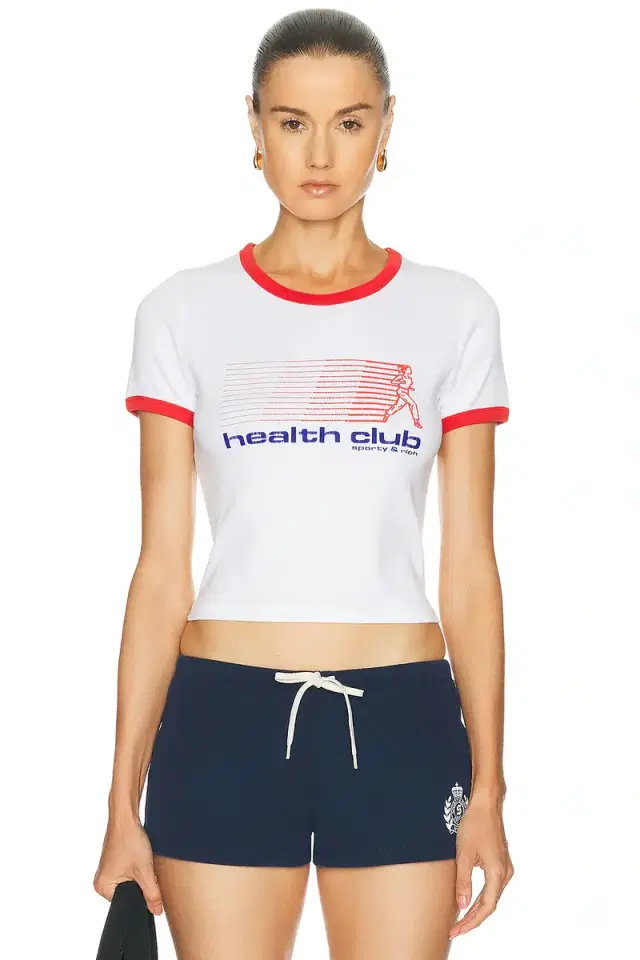 Sporty & Rich Bold Health Soft Ringer Tee