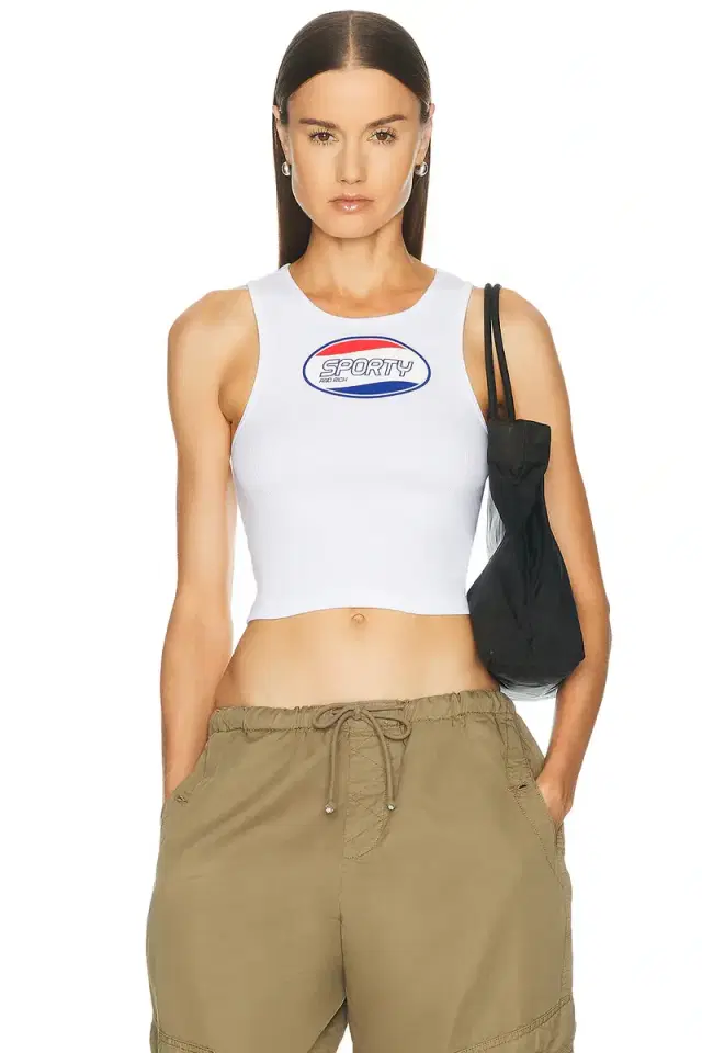 Sporty & Rich Britney Ribbed Baby Tank Top