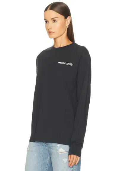 Sporty & Rich Bold Health Longsleeve Tee | Thumbnail 4