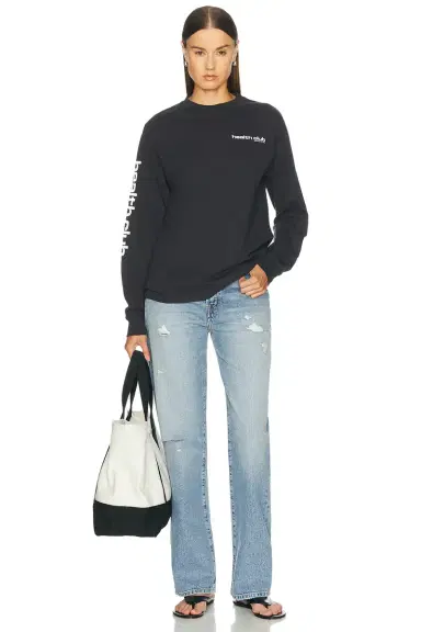 Sporty & Rich Bold Health Longsleeve Tee | Thumbnail 5