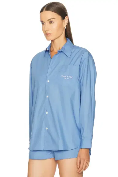 Sporty & Rich Signature NY Oversized Shirt | Thumbnail 2 Sporty & Rich Signature NY Oversized Shirt | Thumbnail 2