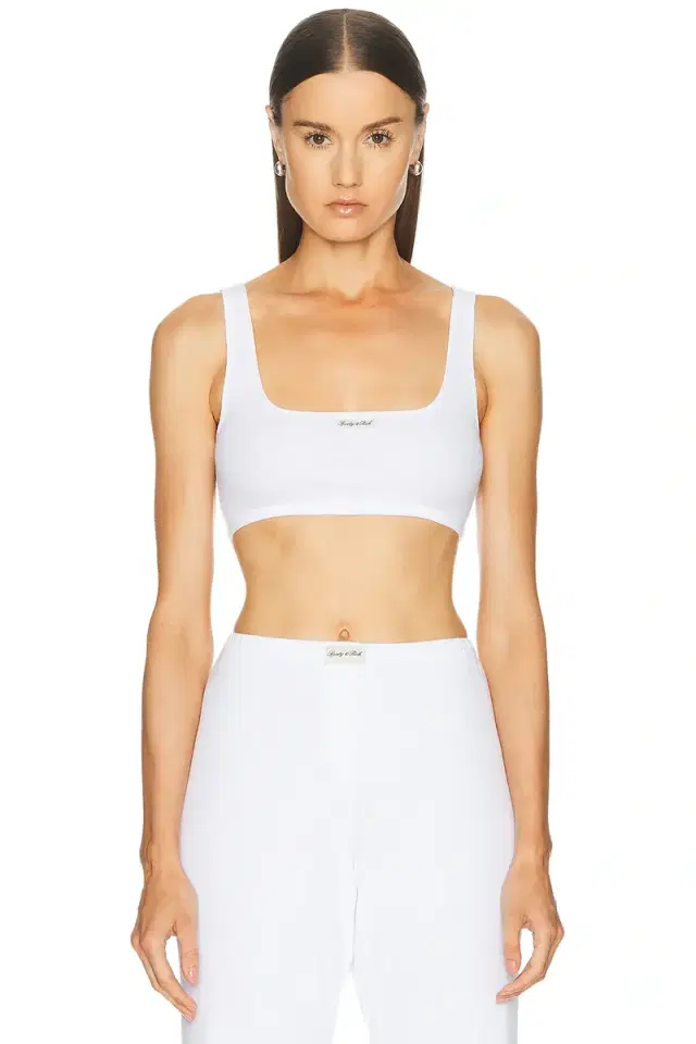 Signature Logo Ribbed Bralette