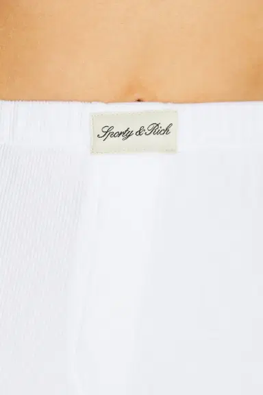 Sporty & Rich Signature Logo Ribbed House Pant | Thumbnail 6 Sporty & Rich Signature Logo Ribbed House Pant | Thumbnail 6