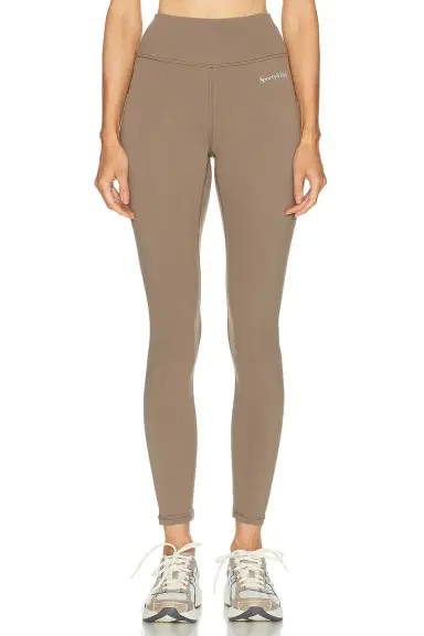 Sporty & Rich Serif Logo Legging | Thumbnail 1 Sporty & Rich Serif Logo Legging | Thumbnail 1
