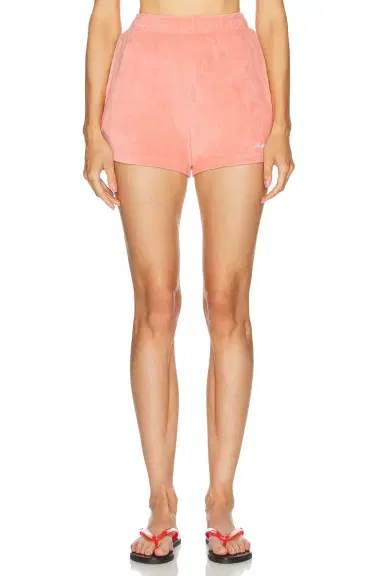 Sporty & Rich Signature Logo Terry Short | Thumbnail 1 Sporty & Rich Signature Logo Terry Short | Thumbnail 1