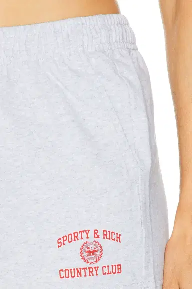 Sporty & Rich Varsity Crest Disco Short | Thumbnail 6 Sporty & Rich Varsity Crest Disco Short | Thumbnail 6