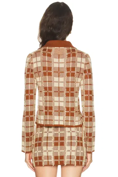 Guest In Residence Fringe Plaid Elle Shirt | Thumbnail 3