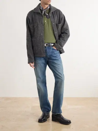 RRL Waffle-Knit Cotton-Jersey Henley T-Shirt - Men | Thumbnail 2