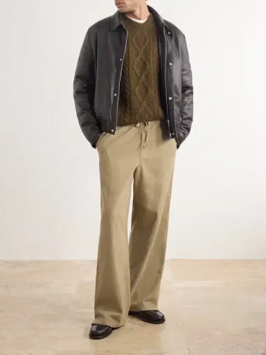 PIACENZA 1733 Cable-Knit Alpaca and Wool-Blend Sweater - Men | Thumbnail 2