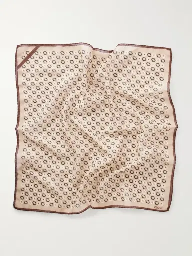 Zegna Printed Wool Pocket Square - Men | Thumbnail 3