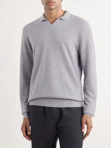 Orlebar Brown Bresson Cashmere Polo Shirt - Men | Thumbnail 3 Orlebar Brown Bresson Cashmere Polo Shirt - Men | Thumbnail 3