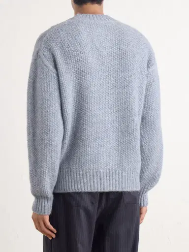 PIACENZA 1733 Cable-Knit Alpaca and Wool-Blend Sweater - Men | Thumbnail 4
