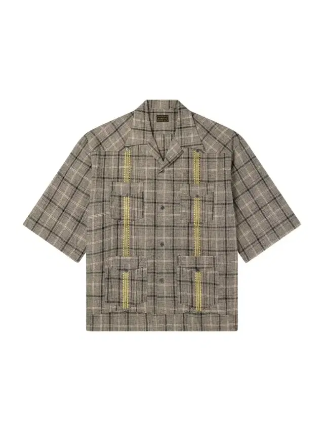 KAPITAL Glen Embroidered Checked Linen and Cotton-Blend Shirt - Men