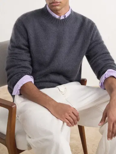 PIACENZA 1733 Mohair and Silk-Blend Sweater - Men | Thumbnail 5 PIACENZA 1733 Mohair and Silk-Blend Sweater - Men | Thumbnail 5
