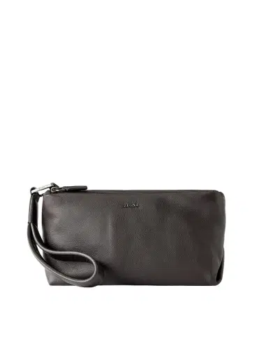 Zegna Secondskin Softy Leather Wash Bag - Men | Thumbnail 1