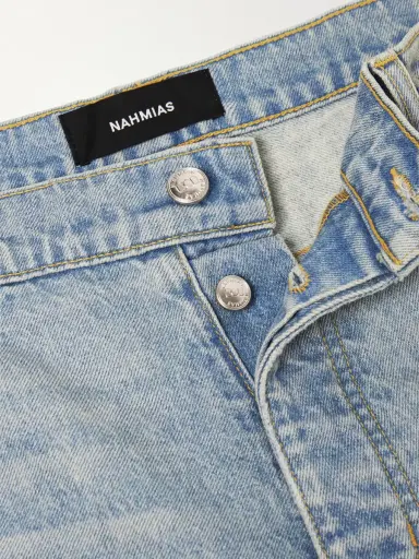 Nahmias Wide-Leg Distressed Jeans - Men | Thumbnail 6
